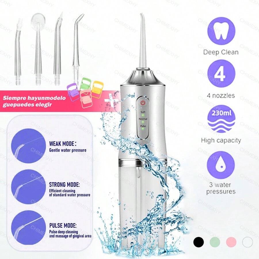 LÈRFM 1 Piece Electric Tooth Rinser, Home Teeth Cleaner, Oral Care, Water Spray, Flosser - Multicolor - View 1