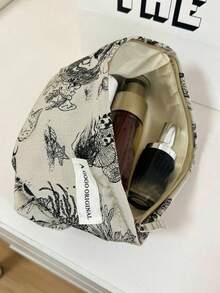 Nécessaire portátil, nécessaire de viagem, nécessaire fofa, nécessaire feminina de grande capacidade, nécessaire com abertura ampla, itens essenciais para viagem, acessórios de higiene pessoal, pincéis, presentes de Natal, estojo, viagem, presentes para mulheres, item essencial de viagem feminino, estojo, carteira/bolsa pequena, organizador de maquiagem, estojo, porta-pincéis, mini estojo, estojo de grande capacidade, presentes para mulheres, presentes de Natal, ideias de presentes para mulheres