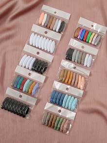 3pcs/Set Women's Fashion Colorful Scarf Hijab Pins, Dopamine Color Non-Slip Pins Suitable For Hijab, Clothing,Beach,Holiday - Multicolor - View 5