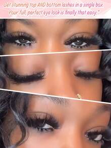 100D+120D Volume Eyelash Clusters Kit  Lash Cluster Bottom Individual Lash Extensions Wispy Individual Eyelash Extensions Kit With Lash Bond And Seal DIY Lash Clusters At Home - Pink - View 4