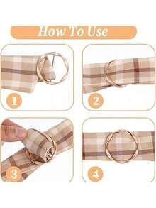 Multifunction Metal Scarf & Accessory Clips With Geometric Shapes - Elegant Fashion Accessory For Scarves, T-Shirts, And Belts, Suitable For Any Occasion