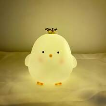 1pc Cute Little Chicken Night Light, Soft Light, Button Battery Powered (Without Plug), Suitable For Outdoor Bedroom, Bedside, Study, Office Lighting Decoration, Giving Friends, Classmates, Colleagues, Family, Holiday Birthday Gifts - Multicolor - View 13