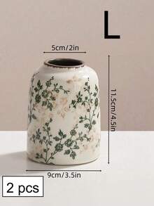 1pc Handmade Vintage Green Crackle Glaze Ceramic Vase - Featuring Handcrafted Crackle Texture, Creating A Rustic Farmhouse Floral Centerpiece Effect, Boho Style Home Decor, Suitable For Living Room, Study, Office Desk, Can Hold Dried/Fresh Flowers, New Chinese Zen Home Decor Vase