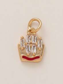 1PC Four Leaf Clover Fruit Croissant Pendant For DIY Jewelry Making Ecklace Earring Hanging Accessories