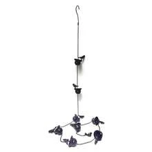 1pc Antique Copper 8.5FT Hummingbird Rain Chain - Metal Garden Decorative Rainwater Diverter Catcher, Functional Outdoor Replacement Downspout Chain For Gutters