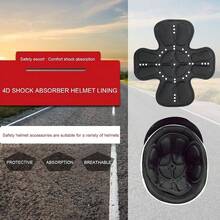 - Juego de Acolchado Universal para Casco de Motocicleta, Proteccin para la Cabeza de 360, Bolsillo de Aire 3D, Almohadilla para Casco con Absorcin de Impactos, A - inicial - Ver 4