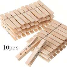 衣夹木制衣夹 2.83英寸 重型木夹子 用于悬挂衣服图片 户外