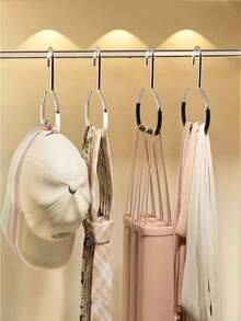 1/2pcs Hat Storage Rack, Wall Mounted Hat Rack, Multifunctional Hanging Hat Display Rack, Belt, Tie, Scarf, Sleeveless Top, Hat, Bra, Shoes, Dress, Pants, Jeans, Boots, Skirt Specific Wardrobe Storage Accessories, Dome/Home Use