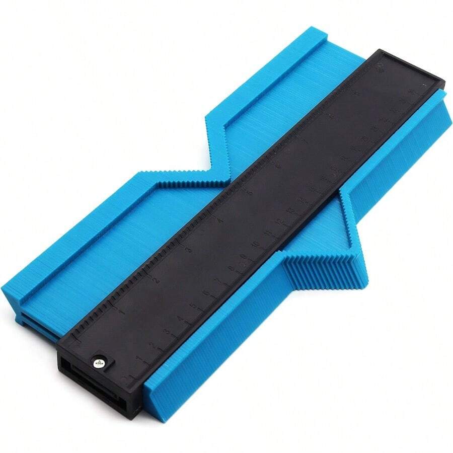 Regla de contorno curvada irregular multifuncional de 10 pulgadas, regla de contorno de piedra automática para carpintería, medición precisa para herramienta de marcado de madera laminada de azulejos de cerámica. - por defecto - Ver 1