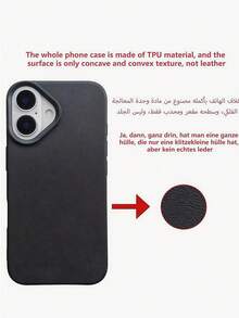 1 Peça Novo Caso de Telefone Macio Antiimpacto e À Prova d'Água com Padrão Minimalist Pied-de-poule + Cordão Fashionable em Formato de Coração, Compatível com Iphone, Ótimo Presente para Amigos, Família, Casais, Aniversário, Feriados