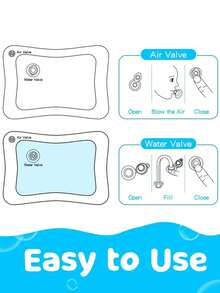 1件婴儿爬行训练水垫，加厚PVC防滑防爆充气水上游戏垫，多感官刺激游戏垫 - 彩色 - 查看 9