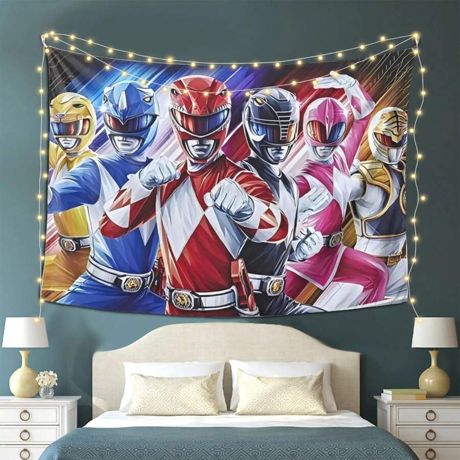 Tapiz personalizado 2026 - Tapiz de Mighty Morphin Power Rangers ...