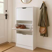 Shoe Cabinets - White - View 5