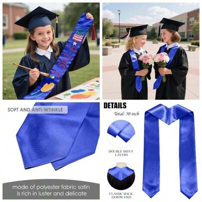 Kindergarten Plain Graduation 50 Long