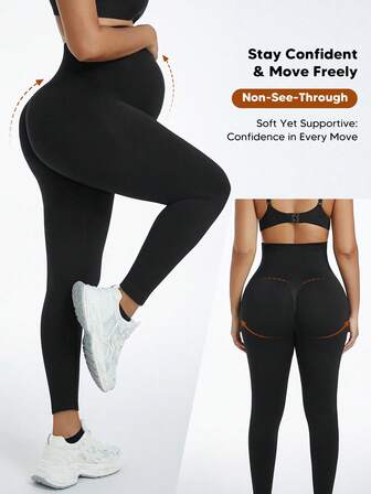 Maternity Yoga Pants High Waist Butt Lifting Short Stretchy Belly Support Legging