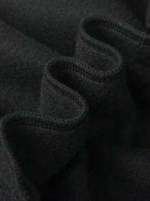 Men's Casual Solid Color Thermal Lined Hoodie And Sweatpants Set For Autumn/Winter