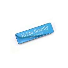 定制雕刻专业姓名胸牌，带别针或磁铁背衬 - 通用不锈钢身份识别牌，适用于医生、教师、造型师等 - 个性化职称铭牌，时尚设计