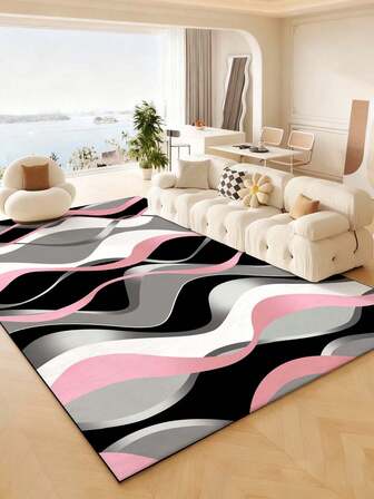 Fashionable Style Indoor Decorative Large Rug, Pearl Velvet Material Washable Bottom Indoor Carpet, Living Room Rug, Sofa Rug, Bedroom Rug, Non-Slip Bedside Mat, Dining Room Kitchen Rug, Office Chair Pad, Entryway Doormat, Outdoor Picnic Mat, Outdoor Camping Blanket