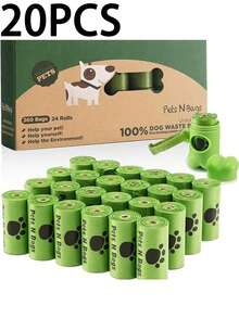 High Quality Pet Garbage Bag: Making The Dog Walking Experience Better, With A Special Sealed Design, Suitable For All Sizes Of Pet Feces. Home And Living New In - Green - View 7