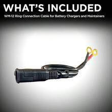 - de conexin de Anillo elctrico de 18 Pulgadas, para Cargadores y mantenedores de bateras de Coche, conexin rpida, para Motocicletas, Deportes de Potencia, y bateras de Tractor - 1 unidad (paquete de 1) - Ver 5