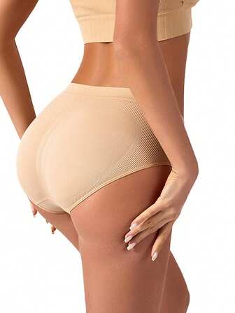 1pc Seamless Low-Waist Shapewear Leggings, Body Shaping Butt Lifting Pants, Sculpting Peach Butt