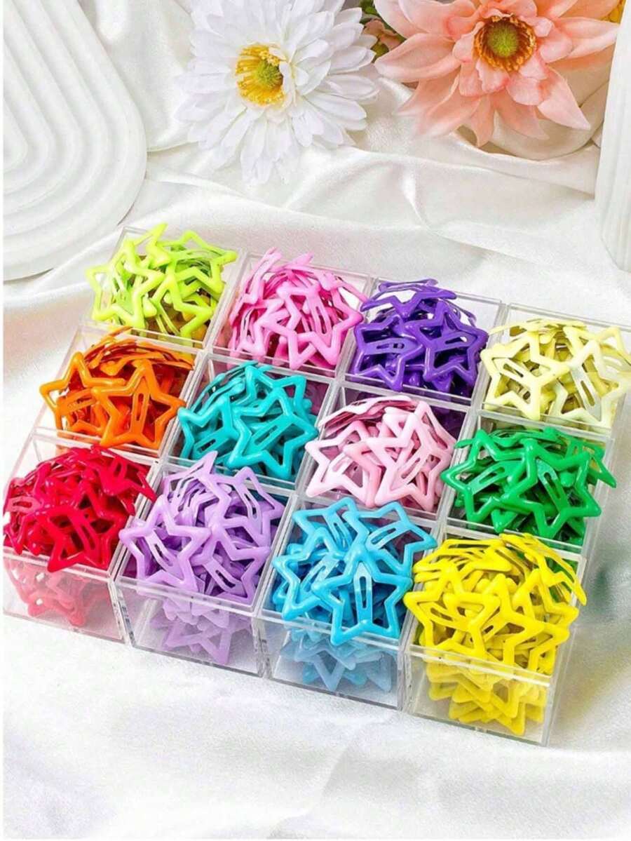 10pcs Colorful Hollow Star Hair Clips, Cute Bangs Clips Fashion Hair Accessories (Excluding Storage Box),Gifts,Travel,Gifts For Women,Hair Stuff,Stocking Stuffers,Stocking Stuffers,Stocking Fillers,Stocking Stuffers For Women,Stocking Fillers Women,Christmas Gifts,Gifts,Christmas Stocking Fillers,Gifts For Women,Gift,Christmas Gift,Stocking Stuffers For Adults,Stocking Fillers For Adult,Hair Stuff,Women's Accessories,Stocking Stuffer,Coming-Of-Age Hair Accessory,Christmas Hair Accessories,Gift Ideas For Women,Beauty Stocking Fillers,Christmas Gifts For Women