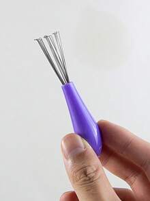 A Pink Stainless Steel Comb Cleaner, Curly Hair Comb Cleaning Claw, Hair Cleaning Tool, Comb Hair Remover, Cleaning Product For Home Salon Use Hair Brush, Comb, Hair Tools, Hair Products And Accessories For Barber Salon Beauty Travel Essentials, Back To School, Travel Holiday Essentials, Hair Accessories For Women, Brush, Hair Brushes, Hair Brush, Detangling Brush, Hair Brush, Wooden Comb, Hair Brush, Mini Hair Brush, Detangling Brush, Hair Brushes, Curly Hair Brush, Hairdressing Equipment,Hair Tools,Hair Items,Travel Essential,Barber,Hairstylist,Barber Accessories,Valentine's Day,Hair Supplies,Hair Stylist,Barbershop,Salon,Vacation Essentials,Hair Products,Barbershop,Valentine's Gift,Travel Essentials For Women,Hair Stylist Tools - Multicolor - View 10
