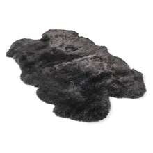Real Sheepskin Rug 4x6 Ft | Sheepskin Rugs For Living Room And Sofa | Bedside Rugs For Bedrooms | Large Fluffy Rug Is Breathable & Heat-Regulating In Color Dark Grey - Multicolor 847 - View 1