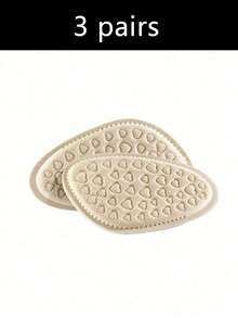 1双柔软圆头防痛鞋垫，带心形缓冲垫，防滑，适用于高跟鞋和休闲鞋，鞋靴配件，男童情人节爱心女童情人节