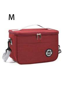 New Portable Lunch Bag Food Thermal Box Waterproof Office Cooler Lunchbox With Shoulder Strap Insulated Case,Large-Capacity Travel Hand-Held Shoulder Strap Insulated Bag, Lunch Box Bag, Student Thickened Waterproof Lunch Bag, Fresh-Keeping Aluminum Foil Picnic Bag