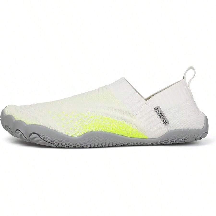 BLUESURF Zapatos de Playa Secado Rápido para Hombre y Mujer Calzado Deportivos Atléticos al Aire Libre Calcetines Antideslizantes para Deportes acuáticos Pescar Bucear Surfear - Blanco-gris - Ver 1
