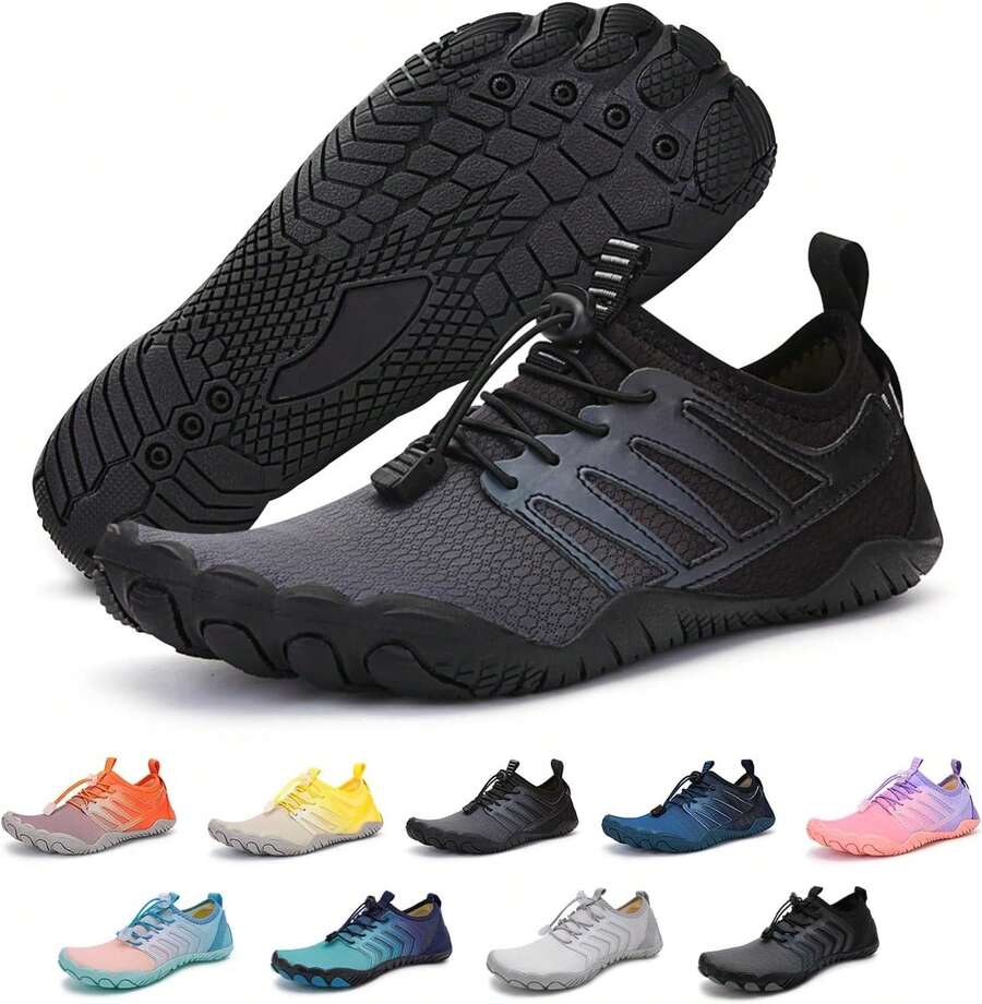 BexpAudpot Zapatos de Agua para Hombre y Mujer, Zapatos Acuáticos Descalzos Transpirables de Secado Rápido para Nadar, Pplaya, Surf, Vadeo, Yoga - azul - Ver 1
