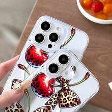 Kirsche mit Leopardenmuster. Magnetschnellladung. Kompatibel mit iPhone 17, 16, 15, 14, 13, 12 und 11 Pro Modellen. Kompatibel mit  S22, S23, S24 und S25 Plus Ultra Serienmodellen.  Handyhülle. Stoßfest, anti-fingerprint, rutschfest und kratzfest, wodurch sie leicht zu transportieren ist. Sie hat auch starke magnetische Haftung und kann mit einer magnetischen Halterung verwendet werden. Es ist das perfekte Geschenk für Familie, Freunde, Freund oder Freundin. Ideal für Geburtstage, Weihnachten, Ostern, Valentinstag und andere Feiertage - perfekt für alle Anlässe.