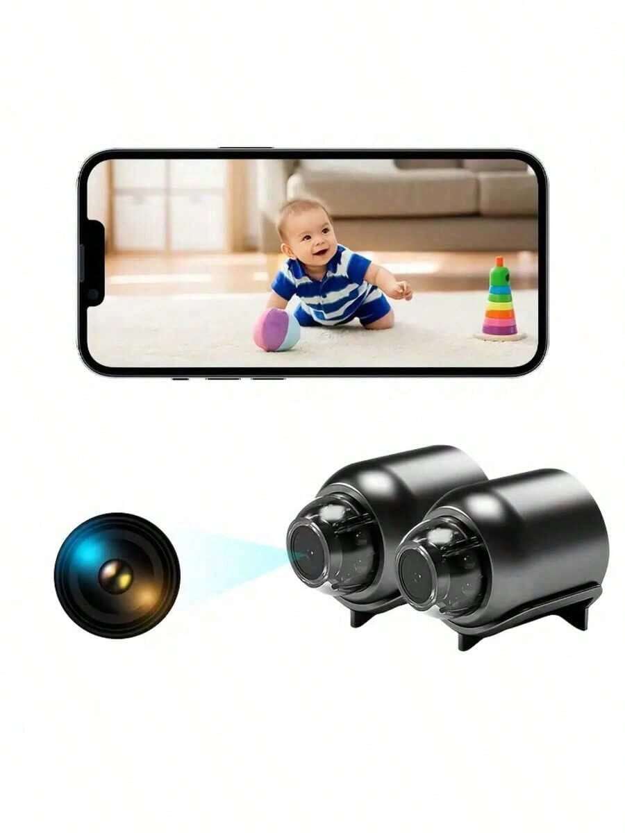 1pc Cat Eye Camera, Cat Eye Camera Door Viewer, Mini WiFi Cameras 1080p HD - Night Vision Included, Smallest Cameras Perfect For Home Security, Easy Installation - Multicolor - View 1