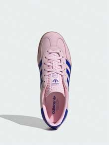 阿迪达斯 (ADIDAS) Adidas Originals GAZELLE INDOOR 舒适简约防滑耐穿低帮滑板鞋 女款 粉色 GAZELLE INDOOR SHOES 经典运动滑板鞋 “T 头鞋” - 粉色 - 查看 8