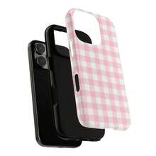 Pink Gingham Phone Case, Tough Cases For IPhone, Cute Protective Cover, Summer Vibe Phone Accessory, Birthday Gift,Suitable For IPhone 17 Air - trắng - Xem 4