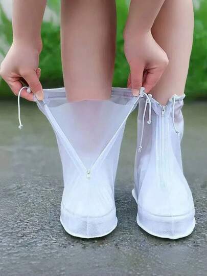Convenient Unisex Rain Shoe Covers, Waterproof, Anti-Slip, Durable For Rainy And Snowy Days, Outdoor Wear
