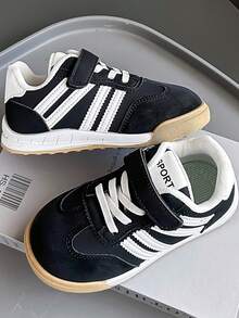 Kinder Weiche Sohle Rutschfeste Modische Leichte Lässig Sportschuhe, Geeignet für Jungen und Mädchen, Frühling/Herbst - Schwarz - Übersicht 3