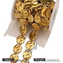 1m Stainless Steel 18K Gold-Plated Flower And Heart Multi-Element Handmade Chain Chains DIY Charm Jewellery Making Chain Stainless Steel Chain Woman's Stainless Steel Jewellery Making Accessories Stainless Steel Ladies' Jewellery Accessories Accessories Suitable For Ladies' Daily Wear - Chain - View 9