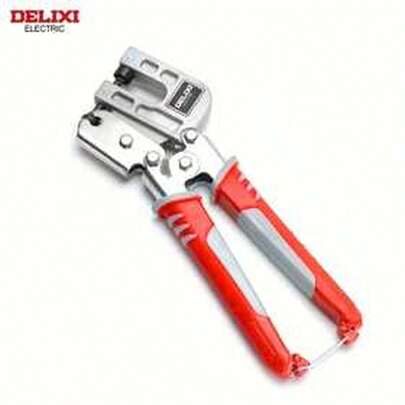 DELIXI ELECTRIC 10/12 Inch Metal Stud Crimping Pliers, Professional Drywall Punching Manual Tool, High Hardness And Toughness, No Electricity Required, Suitable For Drywall Stud Projects