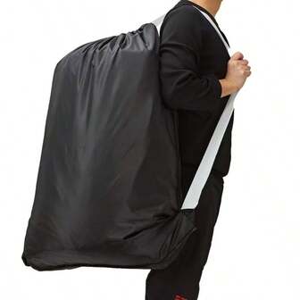 Large Capacity Laundry Bag With Straps, Oversized Dirty Clothes Organizer, Easy To Place In Laundry Basket Or Bin, Suitable For College, Dorm And Apartment, Christmas Decor, Affordable Christmas Gift