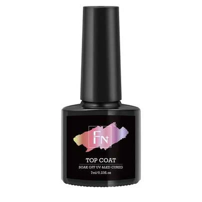 FN 2026 新款钻石玻璃凝胶封层 - 超亮高光泽免擦拭透明凝胶，耐刮擦持久，通过FDA测试，不含HEMA/TPO，不含酸，可卸除，LED UV光疗灯固化，适用于美甲沙龙和DIY美甲。