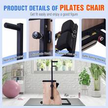 Pilates Chair For Yoga Fitness Pilates Reformer Machine With Adjustable Resistance Springs  Split Pedal,Handles, Home Gym Equipment For Yoga, Core Training & Rehabilitation, Includes Non-Slip Socks - White - View 3