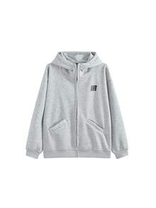 Composite Original Version Thermal Lined Sweatshirt Zip-Up Sweatshirt Top - Grey - View 5