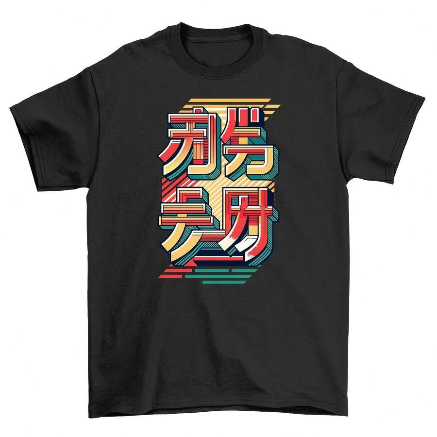 Retro_11 Chinese Characters T-Shirt - Funny And Mysterious! Unisex Printed Desig - 款式17 - 查看 1