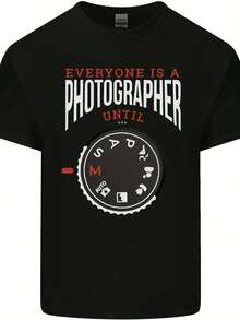 Everyones A Photographer Until Photography Mens Cotton T-Shirt Tee Top - 款式14 - 查看 1