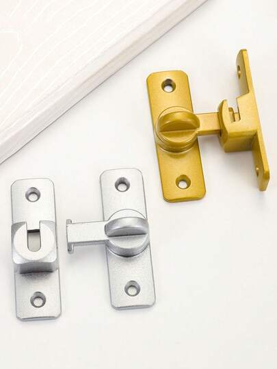 Non-Perforated Door Buckle, 90 Degree Sliding Door Lock, Latch, Barn Sliding Door Deadbolt, Buckle Buckle, Toilet Lock, Toilet Door Lock