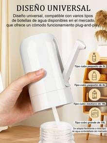 Bomba Dispensadora de Agua Automática de 4.5-18.9 L,Bomba de agua eléctrica plegable automática y de varios engranajes, Bomba de Agua Automática, Bomba para Contenedor de Agua, Bomba Dispensadora de Agua Automática, Bomba Dispensadora de Agua, Suministro de Agua para Cocina, Bomba Ahorradora de Espacio, Bomba Ligera, Construcción Duradera, Bomba Eficiente, Fuente Plegable, Usuarios Domésticos, Campistas - Multicolor - Ver 8