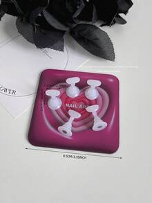 Decoraciones de arte de uñas, cruzada de alta demanda de mariposas, corazones y formas geométricas de colores con base metálica magnética, soporte de exhibición de arte de uñas coreano, accesorios de fotografía, manualidades DIY