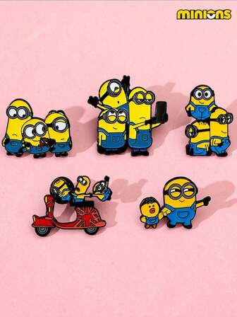  1pc Minions Brooch, Unique And Beautiful, Suitable For Decorating Clothes, Bags, Straps, Pencil Cases, Can Be Given As A Gift To Friends XHR888